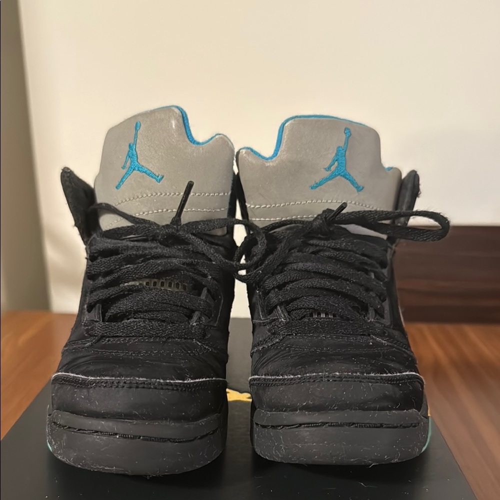 Kids Black and Gray Jordan Sneakers
